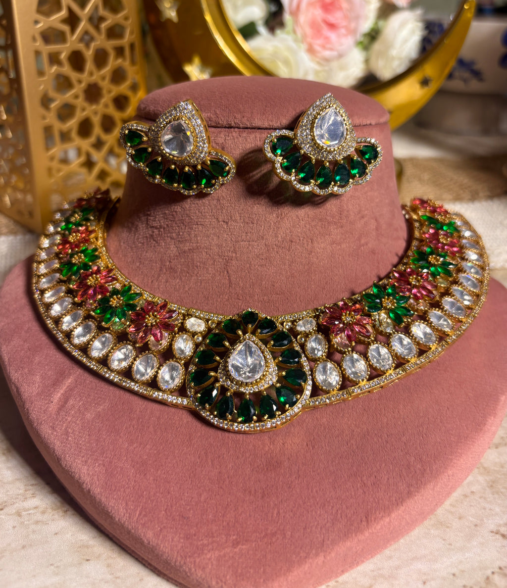 Multicoloured stone work set