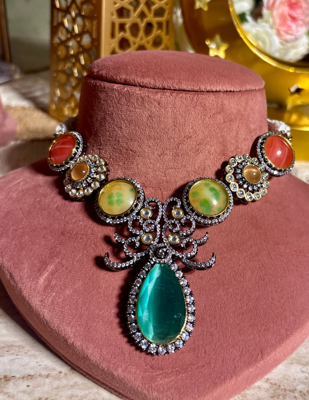 Sabya inspired stone work set