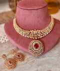 Victorian ruby necklace set