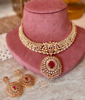 Victorian ruby necklace set