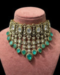 Moissanites studded choker Necklace Set